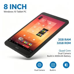 8 INCH Q1 8GB RAM 128GB ROM Windows 10 Tablet PC Quad Core Dual Camera Build in 4000mAh Battery Big Sale