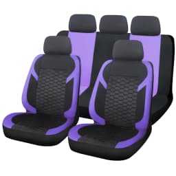 Universal Car Seat Covers Polyester Mesh Fabric Honeycomb Embroidery Seat Covers For Car SUV Vans Truck Accessories Interior