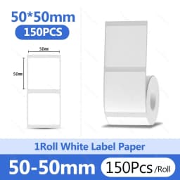 Niimbot 1Roll B1 White Sticker Paper Waterproof Adhesive Label White Anti-Oil For B1 B21 Mini Portable Thermal Printer Tape