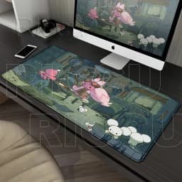 Mouse Pads P-pokemon Tinkaton Gamer Computer Keyboard Rug Rubber Non-slip Mats Kawaii LockEdge Carpet Gaming Accessories XXL Mat