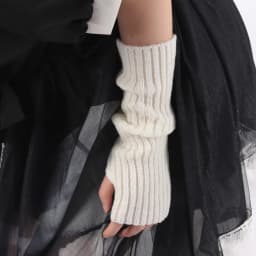 Winter Women's Knitted Fingerless Arm Sleeves Gothic Style Striped Arm Warmers Girls Harajuku Y2K Fashion Wrist Gloves