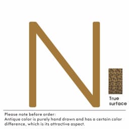 Nurlin Solid Brass Hammered Antique Brass 4-12 Inches 10-30cm Big Number Letter Door House Public Floating Signature