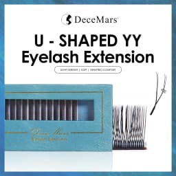DeceMars 0.07mm U-Shaped YY Eyelash Extensions (12lines/Tray)