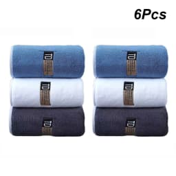 6pcs Thickened Microfiber Towel Set, 40x80cm/15.7"x31.5" Towel, Absorbent Quick-Drying Suitable for Family Fitness and Travel