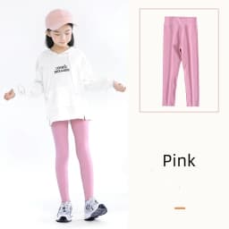 Autumn Solid Kid Leggings Girl Thin Tights Sweatpants 2+y Child Casual Ankle Length Pants Spring Toddler Skinny Cropped Trousers