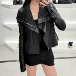 HKSH Spring Autumn New Women's Jacket PU Leather Asymmetric Zipper Pockets Slim Fit Motorcycle Dark Punk Short Coat Chic HK15980