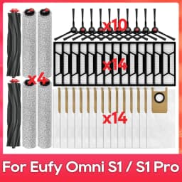 Fit For ( Eufy Omni S1 / S1 Pro / T2071 / T2080 ) Part Accessory Main Side Brush Mop Hepa Filter Dust Bag Replacement Kit