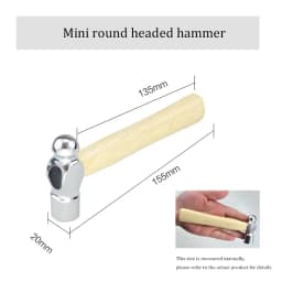 TINSOL Multi-functional Mini Round Head Hammer Car Safety Escape Window Breaker Manual Hammer for Auto Walnut Smashing Quick Use