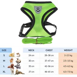 Cat Leash and Harness Cat Tent Kitten Harness Strap for Cats Neck Belt Anti Escape Pets Vest Harness Dog Neck Belt MBD01