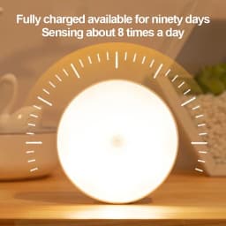 LED Night Light Motion Sensor Light USB Rechargeable Kitchen Bedroom Magnetic Base Wall Light Stairs Lighting Night Lamp