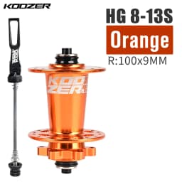 KOOZER XM490 Front Hub NBK 2 Bearing Cube Bushings 100x9MM 100x15MM 28/32/36 Holes Black Red