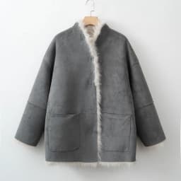 Women two side wear Fur Coat Single‑Breasted Warm Fluffy Plush Jacket Elegant Autumn Winter Outerwear
