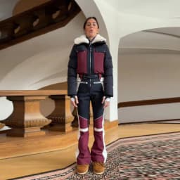 Winter Thicken Skiwear Sets Chic High Neck Hooded Zipper Coat Ski Pant Waterproof Tracksuit 2026 Lady Warm Outdoor Sportswear