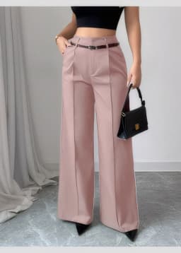 CPSYMYM Pants Summer Korean Comfortable Plain Full Length Wide Leg Vacation Pants For Women