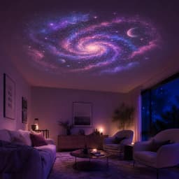 Starry Sky Nebula Projector Light, USB Night Light for Bedroom Living Room