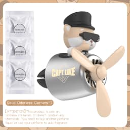 Odorless DIY perfume ornament airplane pilot bear car air freshener decoration accessories aroma vent clip fragrant diffuser men