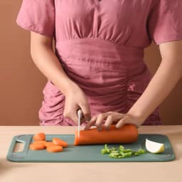 304 Stainless Steel Cutting Board Double-Sided Chopping Board Kitchen Fruit Cutting Board Kitchen Rolling Chopping Board