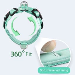 Adjustable Solid Nylon Dog Harness with 2 D-Rings Lightweight Comfortable No-Pull H-typed Dog Chest Harness Outdoor Pet Supplies