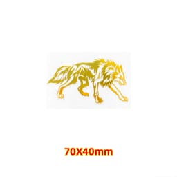 Creative dragon Phoenix metal transfer sticker Gold and silver tiger knife dragon pattern personality DIY decorative stickers