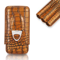 GALINER Luxury Cigar Box With Cutter Clipper Professional Portable Humidor Leather Tube Cigar Case Travel