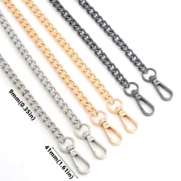Metal Chain Strap, Purse Chain Straps Replacement, Handbags Chain Handles for Shoulder Bags, Purse DIY Crafts