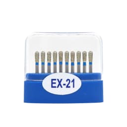 10pcs/box Dental carbide burs Diamond FG High Speed Burs for Polishing Smoothing Dental Burs Drills EX-26 EX-31