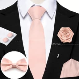 Hot Sale Burgundy Pink Necktie Set Include Polyester Bowtie Cufflink Floral Brooch For Groom Suit Wedding Cravat Shirt Accessory