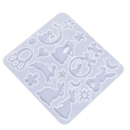 Rabbit Silicone Mold DIY Crystal Earrings Pendant Charm Mould UV Epoxy Resin Molds Keychain Jewelry Making Tool