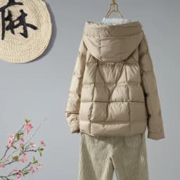 Women's Loose Hooded Down Jacket Ultra Light Portable White Duck Down Winter Coats Fashion Casual Warm Outerwear пуховик JK-249
