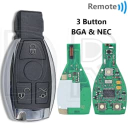 Great 315/433MHz NEC Chip BGA Style FBS3 System Car Remote Key Support BGA&NEC For Mercedes Benz A C E S GLA GLC GLK W203-W222