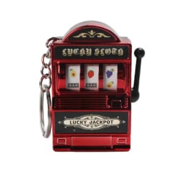 1pc Lucky Jackpot Mini Fruit Slot Machine Fun Birthday Keychain Gift Kids Educational Toy Coin Operated Games Machine