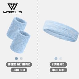 WRELS Sweatbands Wristbands Absorbent Breathable Quick Dry Elastic Soft Tennis Basketball Gym Fitness Training Sports Wrist Band