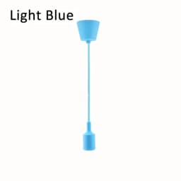 Adjustable Silicone Pendant Light Wholesale Vintage E27 Lamp Holder with Cord Bendable Ceiling Wall Lamp for Home Bar Decor