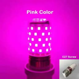 NEW Bulb E27 LED Colorful Corn Bulb 12W Pink Red Blue Green Purple Golden 7Colors Lamp AC 220V Bulb Chandelier Decoration