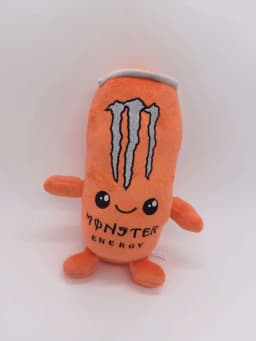 Black White Energy Monstoer  Can Shaped Plush Toy Zero Sugar Theme Soft Stuffed Doll Desktop Decor Holiday Gift