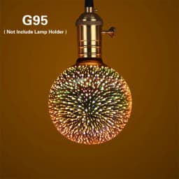 3D LED Light Bulb E27 4W Vintage Star Design 85V-265V Christmas Party Night Decor Ambient Lamp Ampoule for Lighting