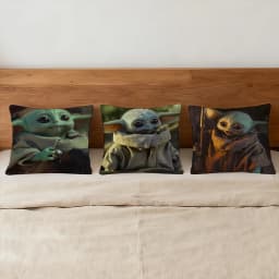 S-StarS W-WarsS Grogu Cushion Cover Square Decorative Throw Pillow Case Sofa Bed Living Room Anniversary Gifts