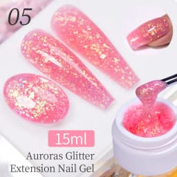 AWStorG Hema Free Poly Nail Gel 30ML Acrylic Gel Finger Extension Transparent Nail Art Extension Quick Building Soak Off UV