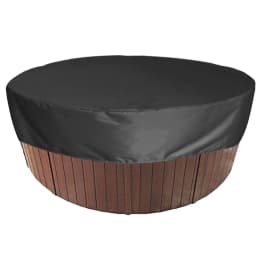 Round Bathtub Cover Outdoor Anti-UV Protector Spa Hot Tub Dust Waterproof Covers Anti-UV Material  Waterproof Strong Durable