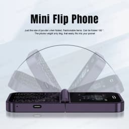 SERVO Classic Small Flip Mobile Phone 2G Dual SIM Card Blacklist Speed Dial 2.0" Screen 180° Fold Button Cellphones New Upgrade