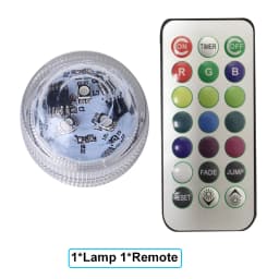 Wedding Tea Light Battery Powered Submersible LED Lights Underwater Atmosphere Night Lamp Remote Christmas Party Vase Decoration