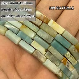 Wholesale Natural Amazonite Various Shape Stone Beads Round Faceted Rondelle Square Irregular for Jewelry Making Diy Bracelet