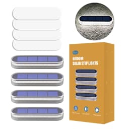 Solar Deck Lights IP68 Waterproof Outdoor Auto On/Off Lighting for Steps Docks Driveways Patios Fences - Solar Powered Lighting
