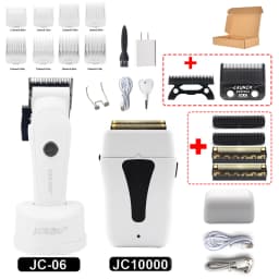 JUCAI Mini Candy Professional Hair Clipper for Men 7200RPM Brushless Motor Phantecho DLCBlade Base Charger Haircut Machine