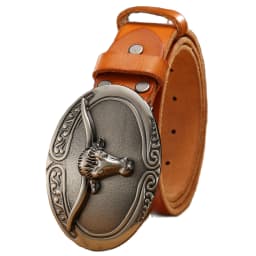 big buckle punk style belt mens belts luxury high quality full grain real leather 100% genuine leather cowboys without vintage