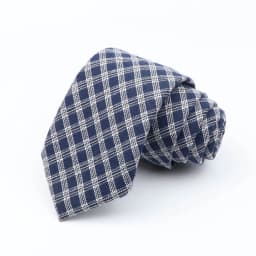 Mens Ties 7cm Classic Cotton Handmade Skinny Grey Brown Striped  Neckties Narrow Collar Slim Plaid Casual Tie Accessories Gift