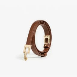BEAUTODAY Brown Belts Women Genuine Leather Solid Slender Ladies Designer Jeans Dress Brand Accessories Waistband 91092