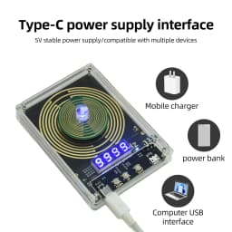 7.83HZ Schumann Wave Generator DC5V 0.01-99999HZ Adjustable Frequency Schumann Sine Wave Signal Generator Type-C Interface