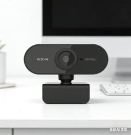 USB Webcam with Microphone, Plug and Play Computer Camera for Video Calling, Zoom, Teams, Streaming, Compatible with PC and Mac