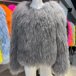 YOLOAgain Plus Size Dark Brown Mongolia Sheep Fur Jacket Women Real Fur Jacket Female Winter Warm Outerwear